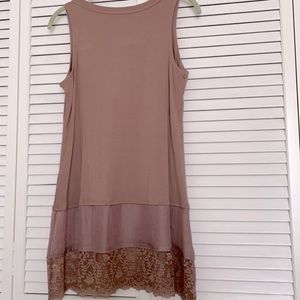 Logo layering tunic.